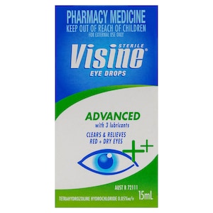 Visine Eye Drops Advanced 15ml