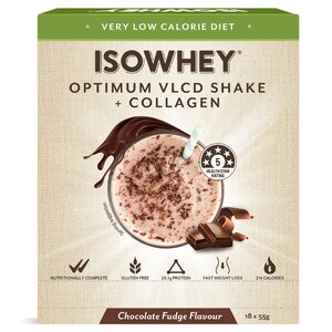 Isowhey Vlcd (Very Low Calorie Diet) & Collagen Shake Chocolate Fudge 18X55G