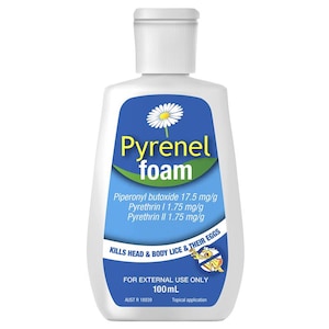 Pyrenel Foam Head Lice Treatment 100Ml