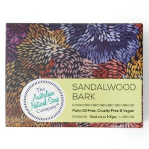 The Australian Natural Soap Company Sandalwood Bark 100G