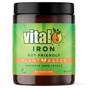 Vital Iron Gut Friendly Plant Based 60 Vegecaps