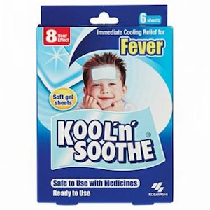 Kool 'N Soothe Fever Relief Strips Kids 6 Sheets