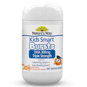 Natures Way Kids Smart Dha 300Mg Triple Strength 50 Capsules