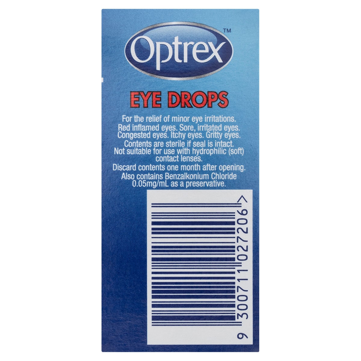 Optrex Eye Drops for Red & Sore Eyes 10ml