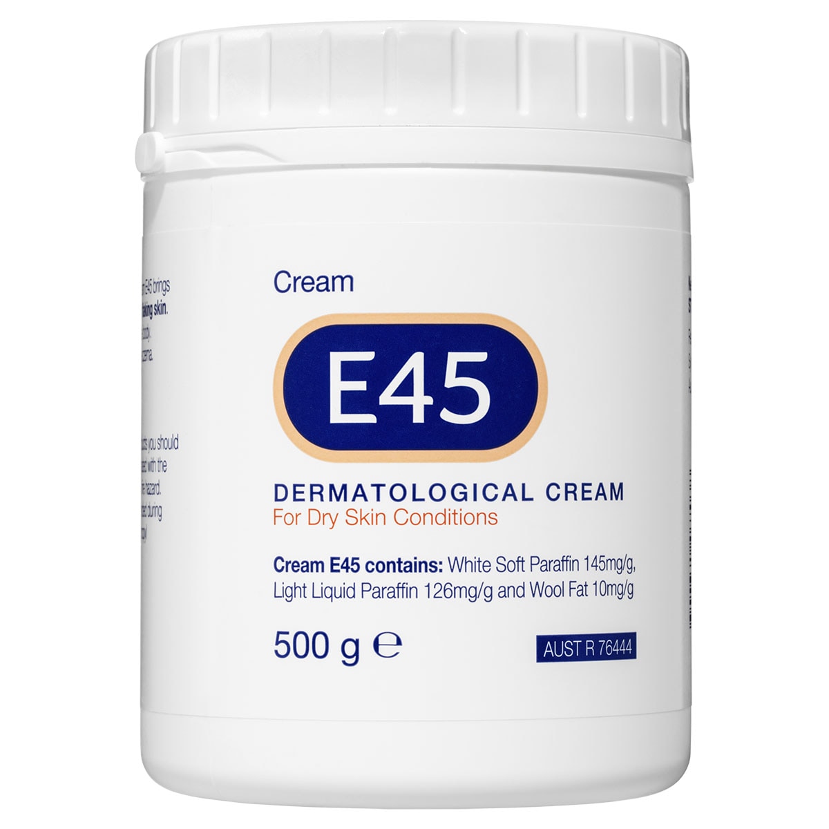 E45 Dermatological Cream Tub 500G