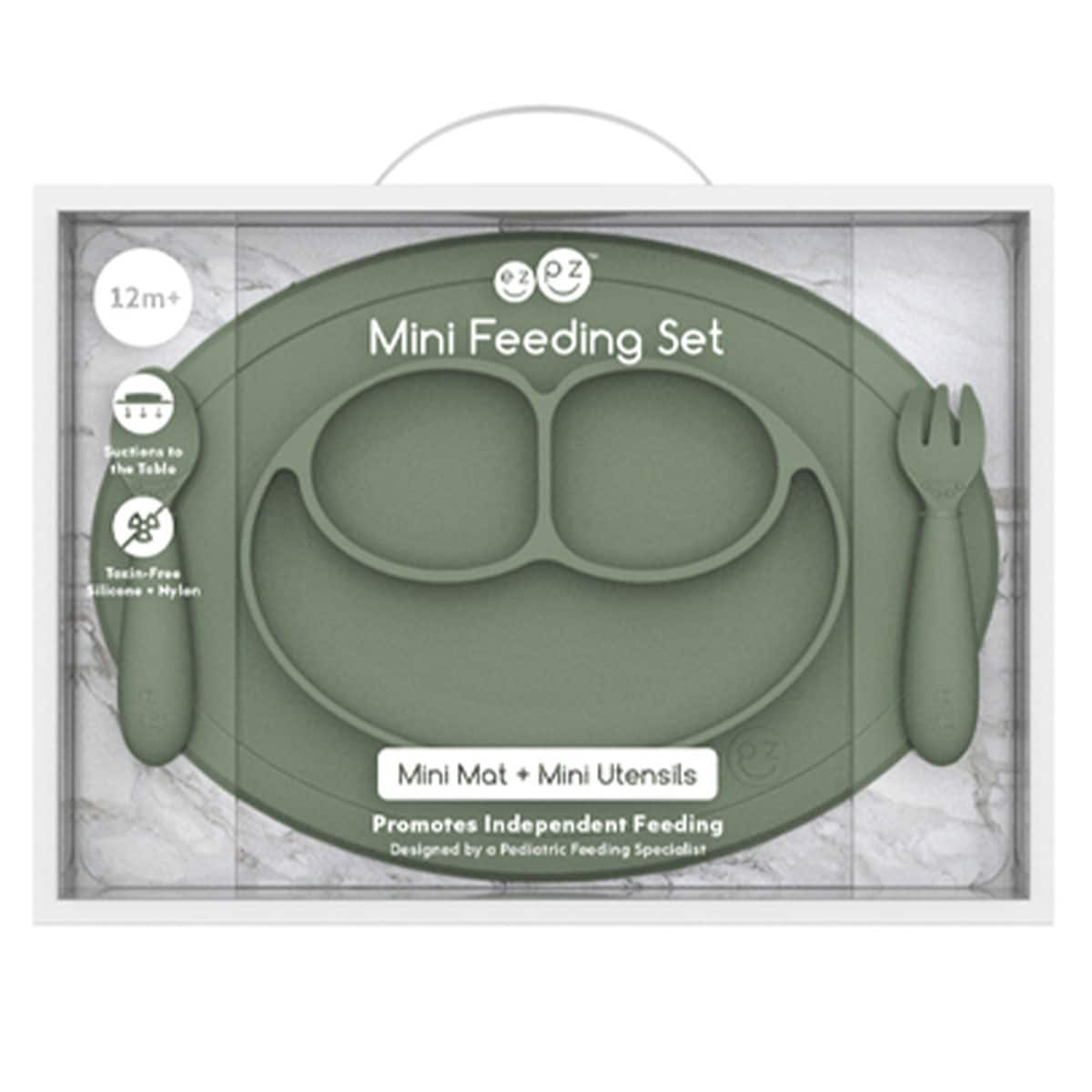 Ezpz Mini Feeding Set Olive