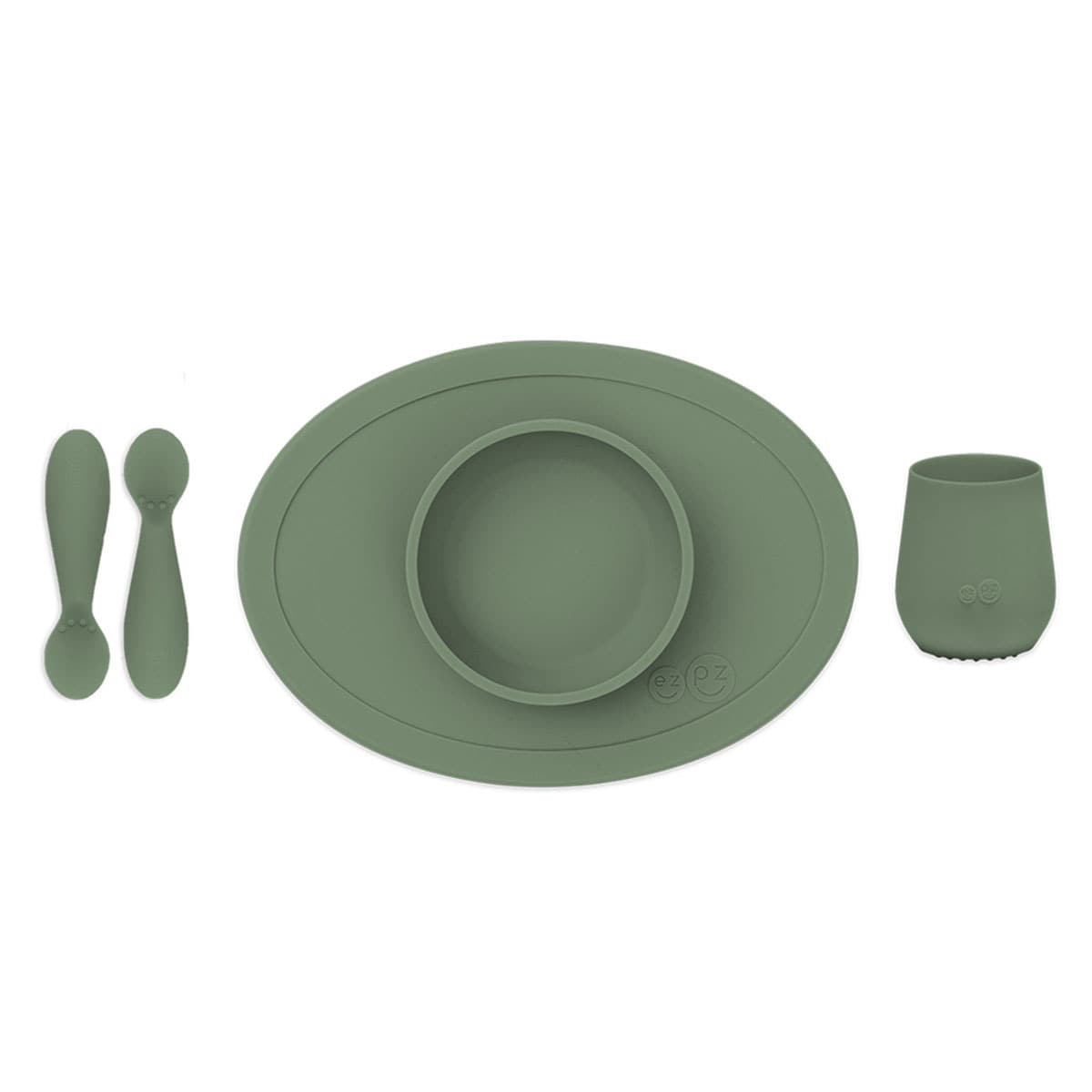 Ezpz Tiny First Foods Set Olive