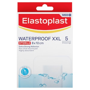 Elastoplast Aqua Protect Dressing Xxl 8Cm X 10Cm 5 Pack