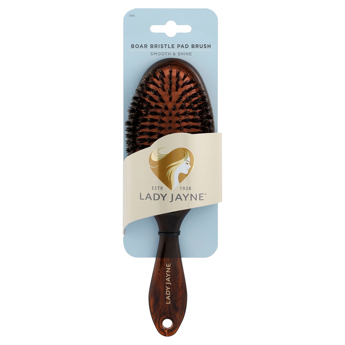 Lady Jayne Classic Boar Bristle Pad Brush Large