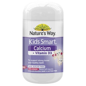 Natures Way Kids Smart Calcium + D3 50 Capsules