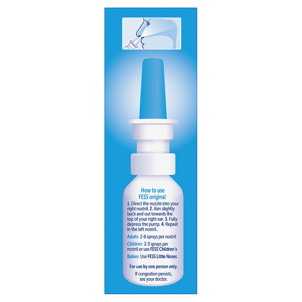 Fess Original Saline Nasal Spray 2 x 75ml