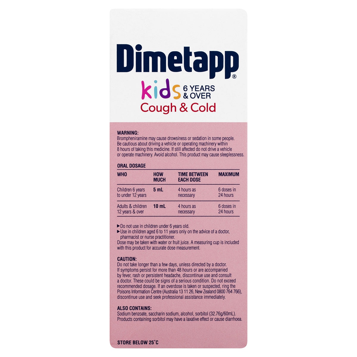 Dimetapp Kids 6+ Years Cough & Cold 200ml