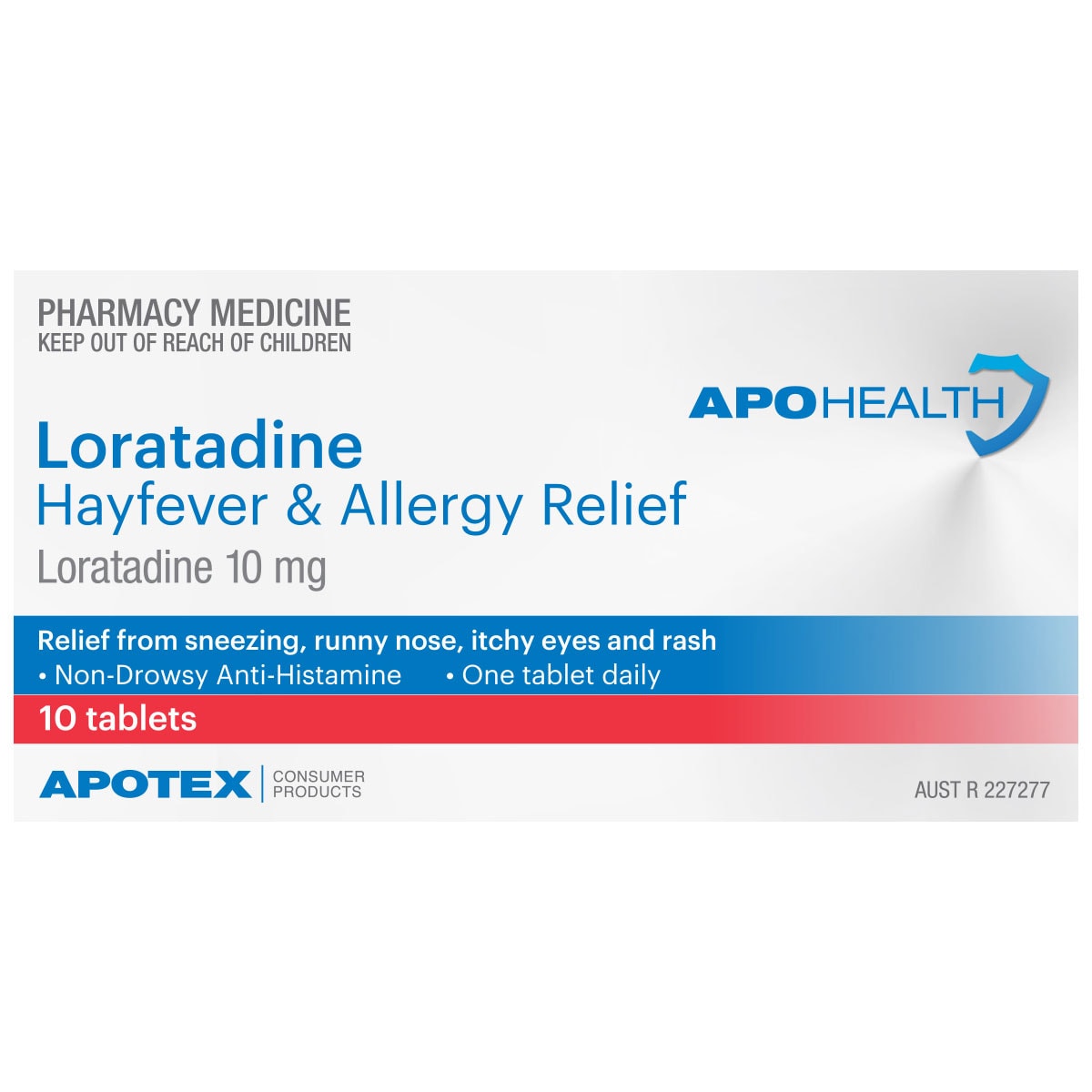 APOHEALTH Loratadine Hayfever & Allergy Relief 10 Tablets