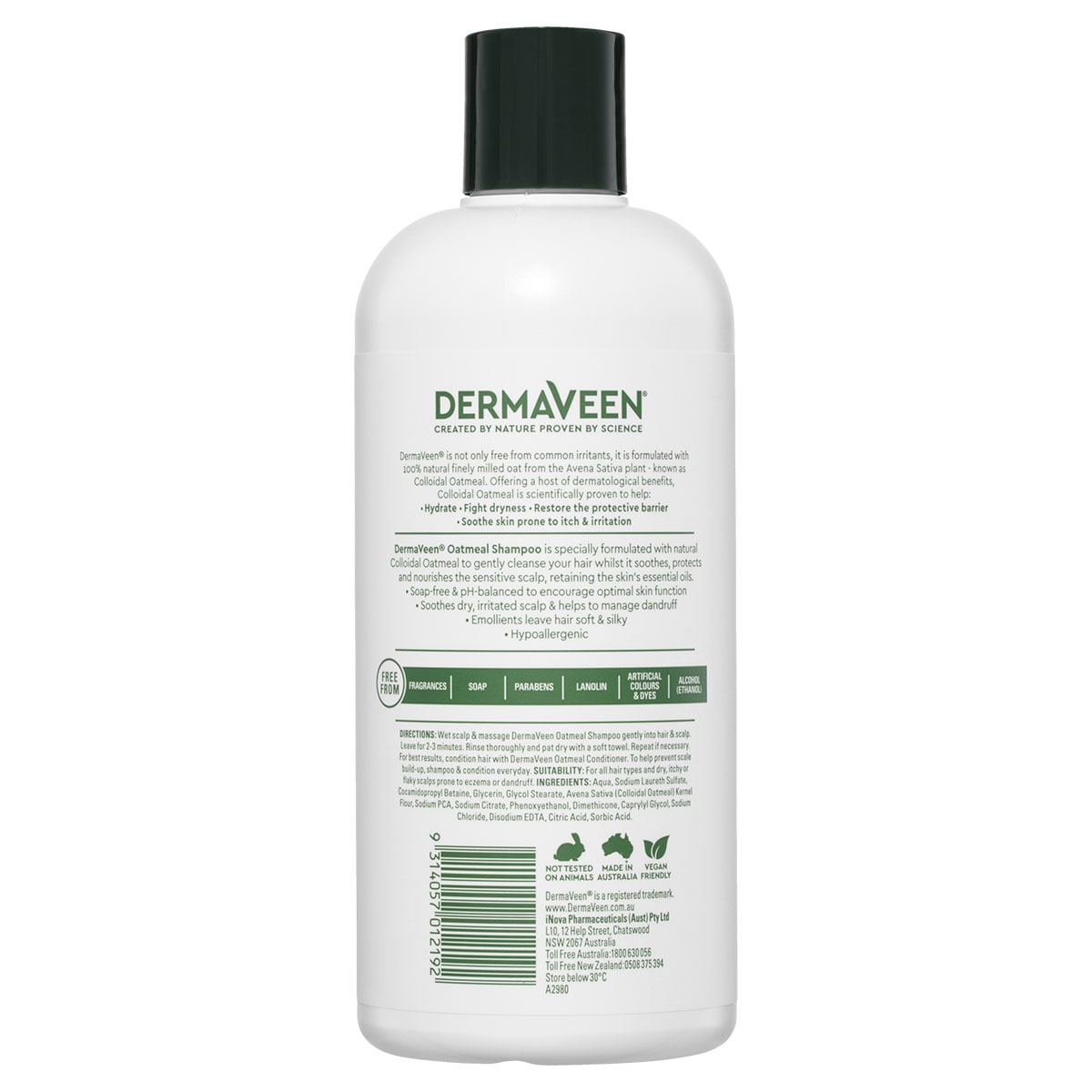 Dermaveen Oatmeal Shampoo 500Ml