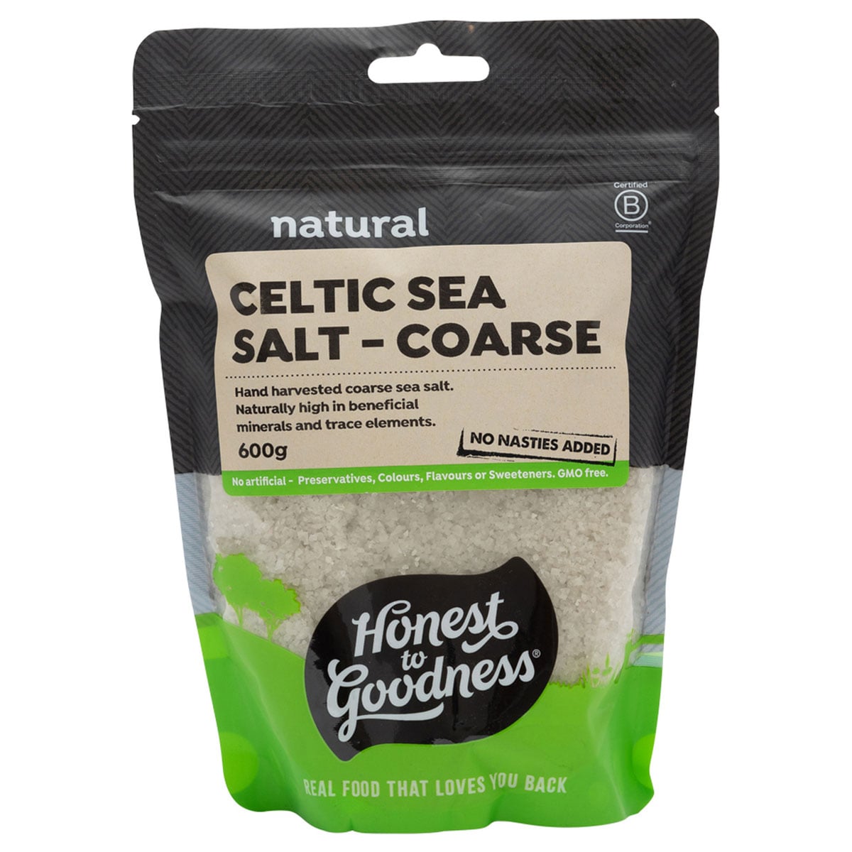 Honest To Goodness Celtic Sea Salt Coarse 600G