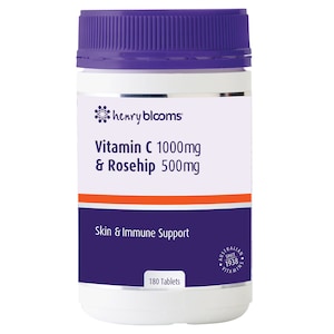 Henry Blooms Vitamin C 1000Mg & Rosehip 500Mg 180 Tablets