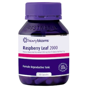 Henry Blooms Raspberry Leaf 2000Mg 60 Capsules