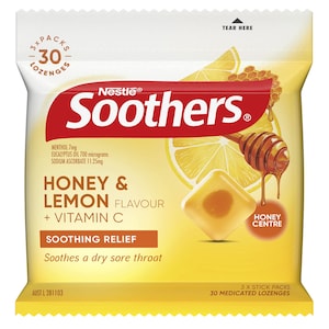 Nestle Soothers Honey Lemon Multipack 3 X 10 Lozenges