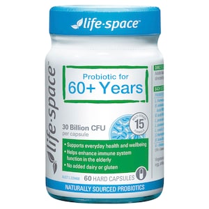 Life-Space Probiotic For 60+ Years 60 Capsules