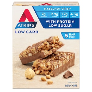 Atkins Daybreak Hazelnut Crisp Bars 5 Pack