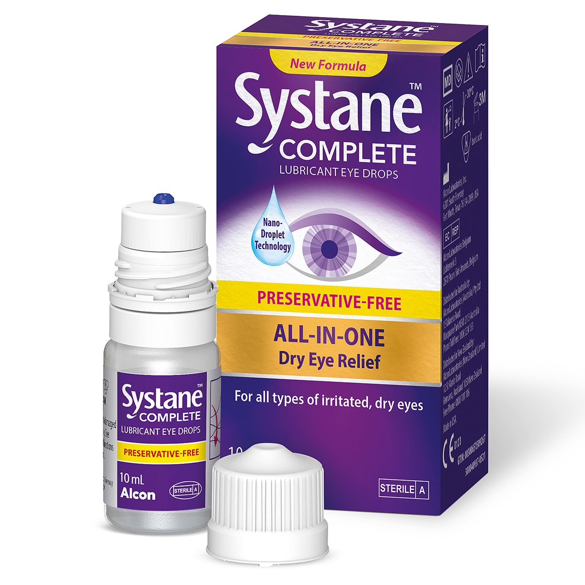 Systane Complete Lubricant Eye Drops Preservative Free 10Ml