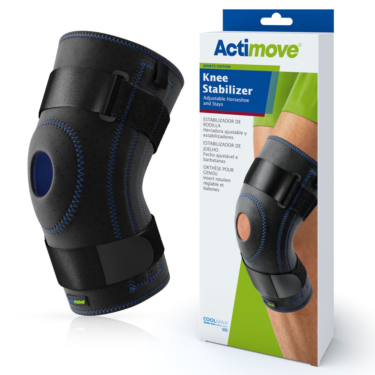 Actimove Sports Knee Stabilizer Xxl Black