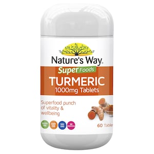 Natures Way Superfood Organic Turmeric 1000Mg 60 Tablets