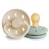 Frigg 0-6 Months Moon Phase Pacifier Cream/Sage 2 Pack