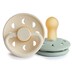 Frigg 6-18 Months Moon Phase Pacifier Cream/Sage 2 Pack