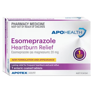 APOHEALTH Esomeprazole Heartburn Relief 20mg 7 Tablets