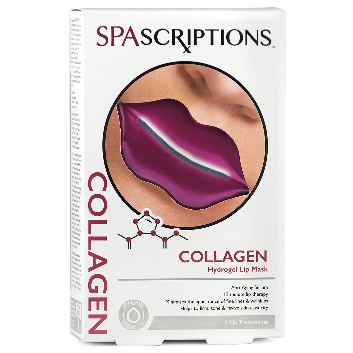 Spascriptions Collagen Hydrogel Lip Mask 4 Pack