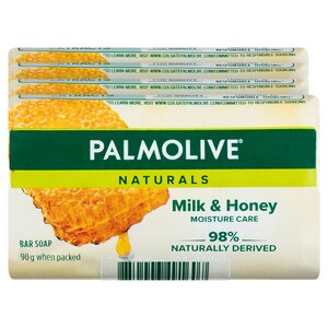 Palmolive Milk & Honey Moisture Care Soap Bars 4 Pack