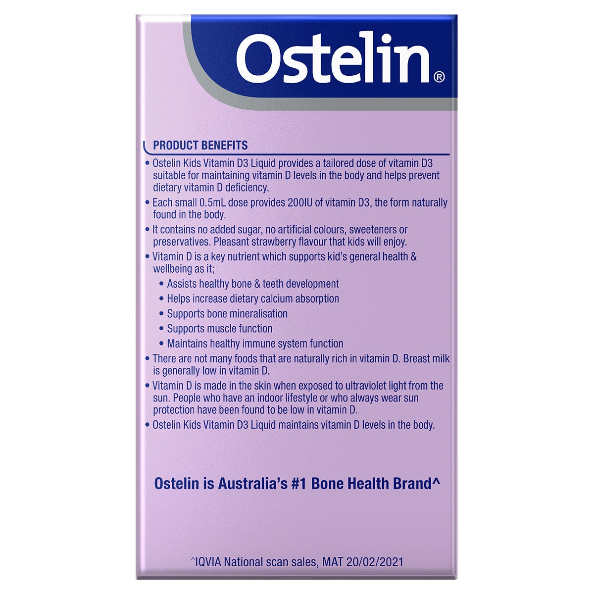 Ostelin Kids Vitamin D Liquid 20Ml