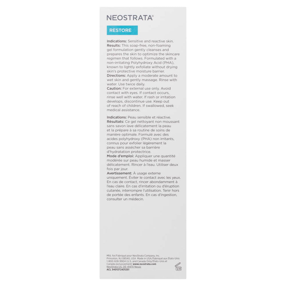 Neostrata Restore Pha Facial Cleanser 200Ml