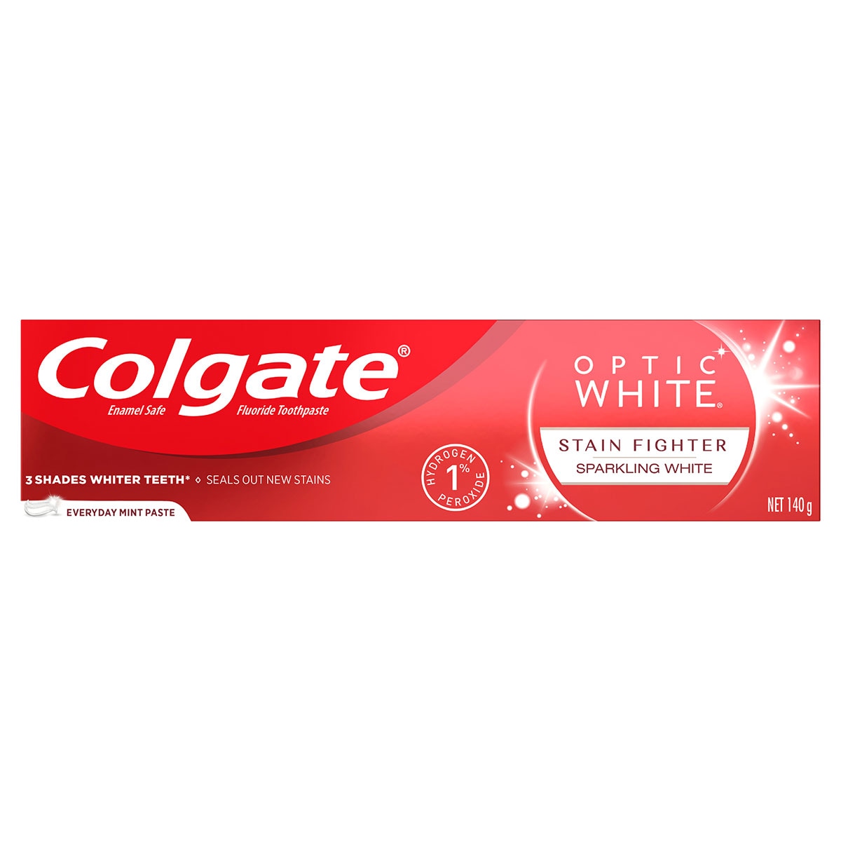 Colgate Optic White Sparkling White Toothpaste Mint 140G
