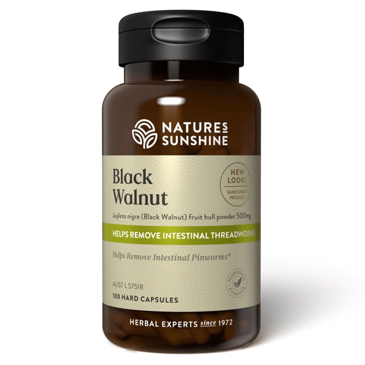 Natures Sunshine Black Walnut 500Mg 100 Capsules