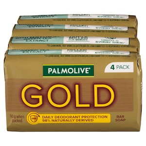 Palmolive Gold Daily Protection Soap Bars 4 Pack