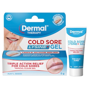 Dermal Therapy Cold Sore + Lysine Gel 5G