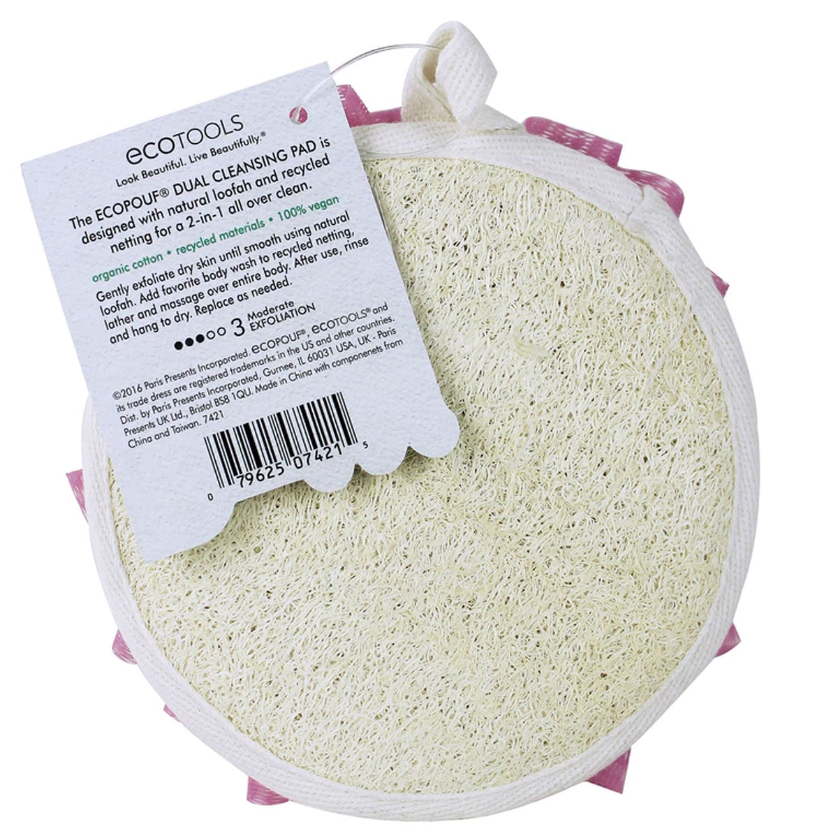 Ecotools Ecopouf Dual Cleansing Pad (Colours Selected At Random)