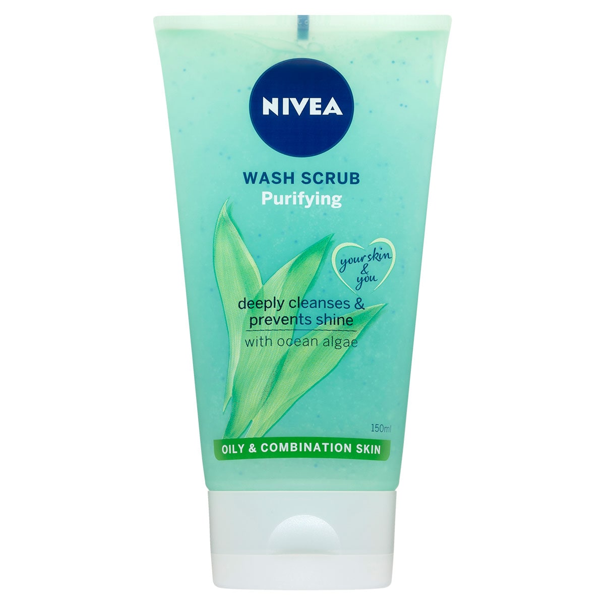 Nivea Purifying Wash Scrub For Oily & Combination Skin 150Ml