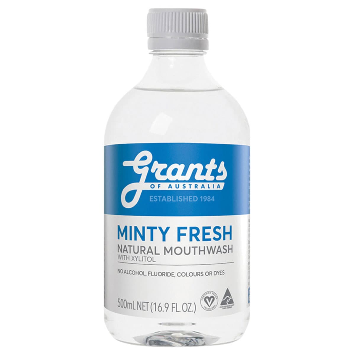 Grants Natural Mouthwash Mint Flavoured 500Ml