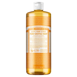 Dr Bronners Pure Castile Liquid Soap Citrus Orange 946Ml