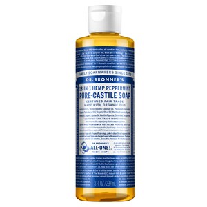 Dr Bronners Pure Castile Liquid Soap Peppermint 237Ml