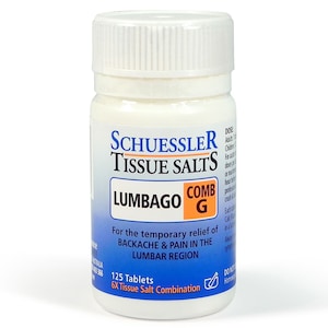 Schuessler Tissue Salts Comb G Lumbago 125 Tablets