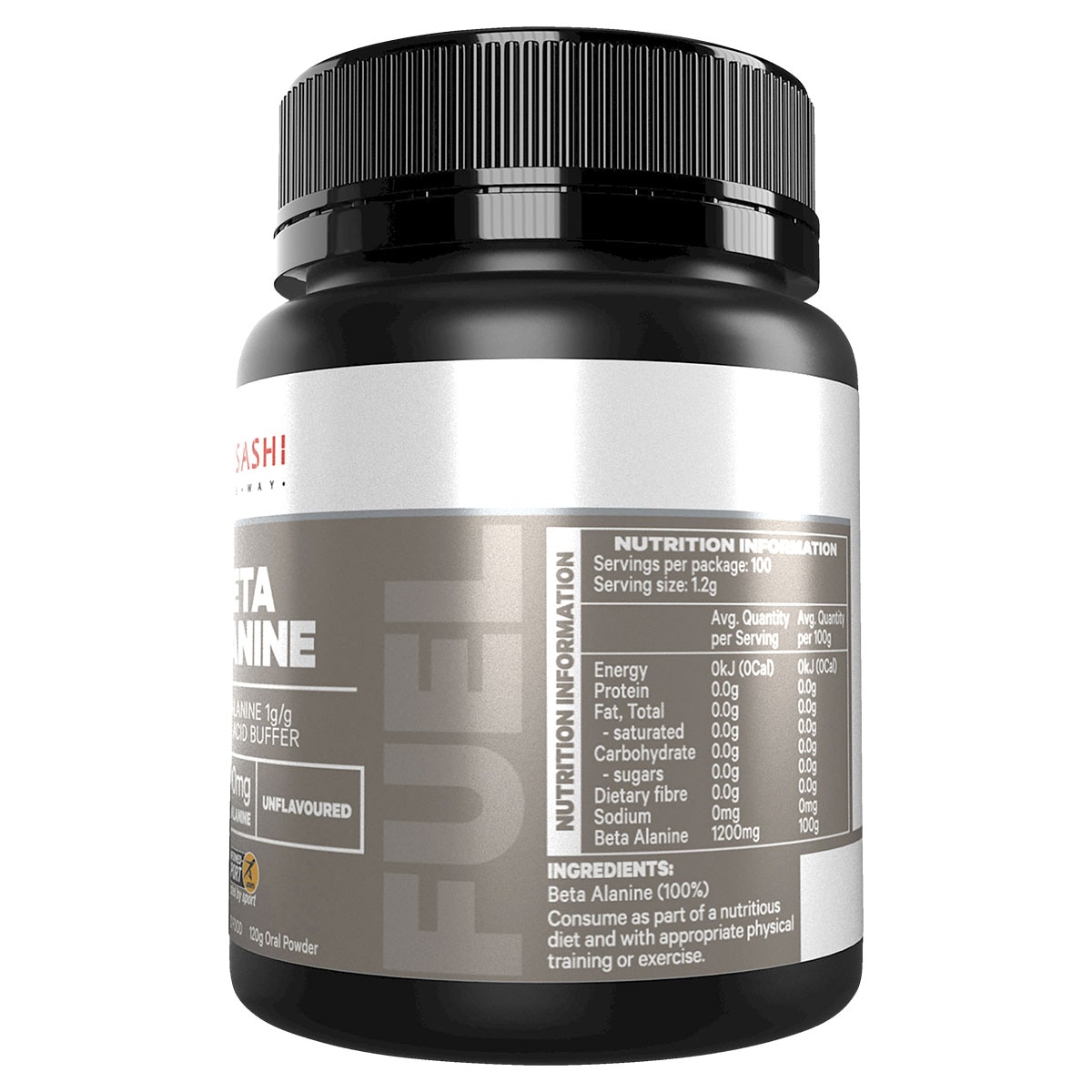 Musashi Beta Alanine Unflavoured 120G