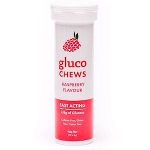 Glucochew Hypo Tablets Raspberry 10 Pack