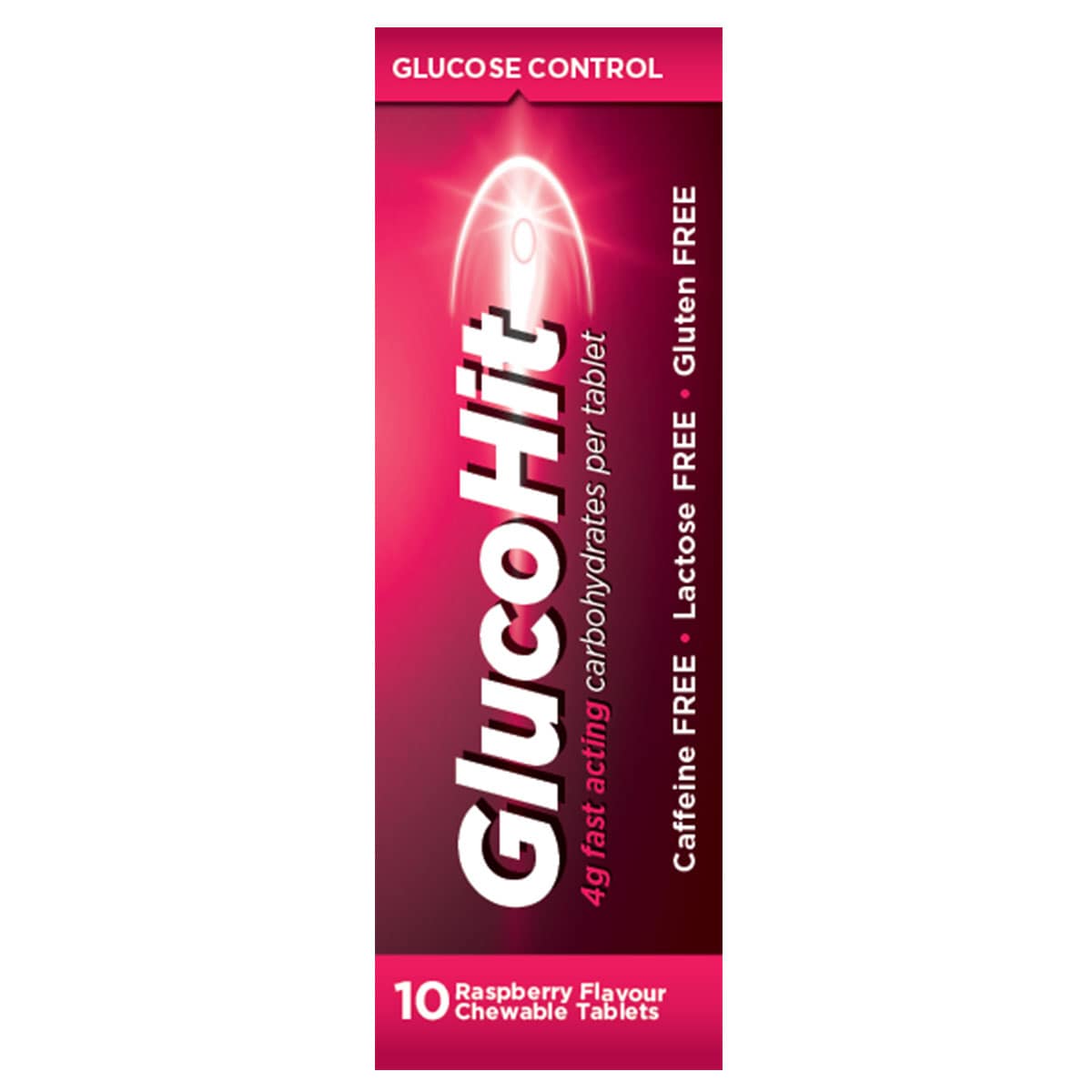 Glucohit Glucose Raspberry 10 Tablets