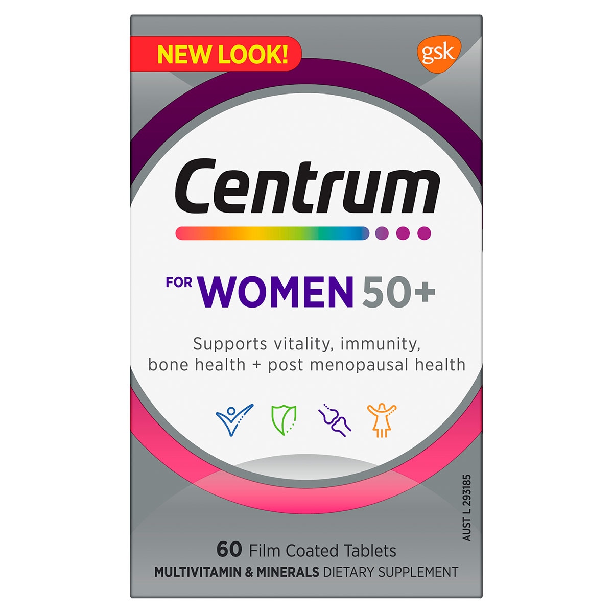 Centrum For Women 50+ 60 Tablets