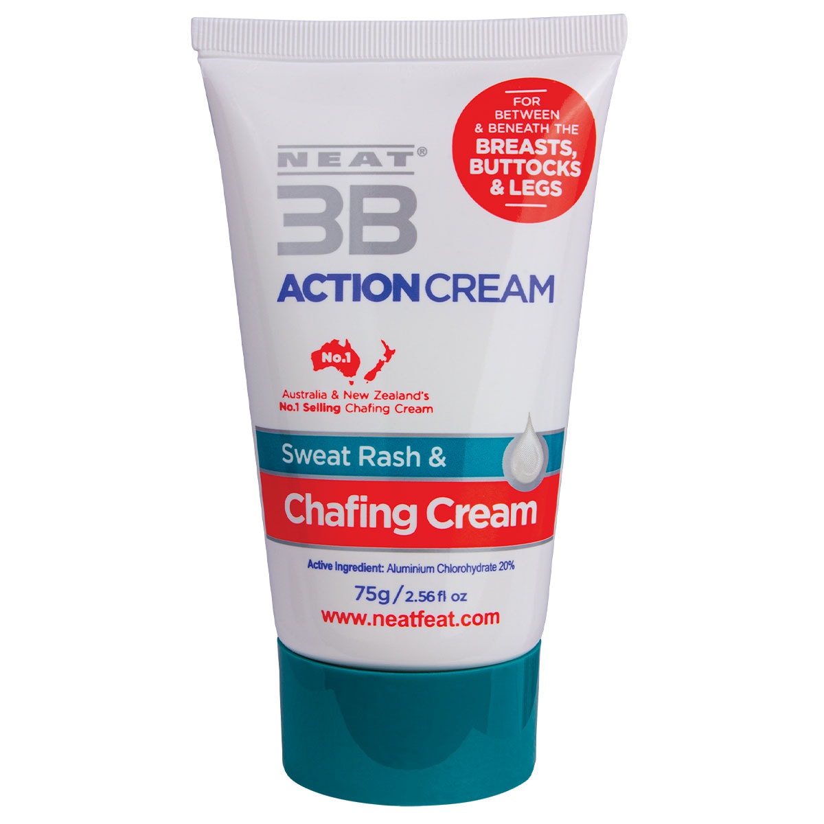 Neat 3B Action Cream 75g for Chaffing & Sweat Rash