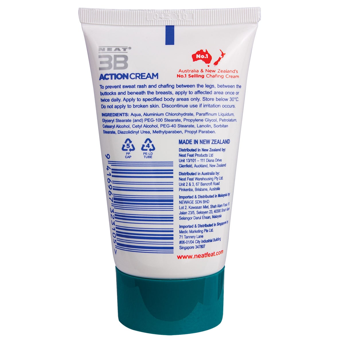 Neat 3B Action Cream 75g for Chaffing & Sweat Rash